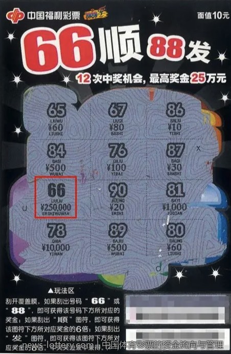 中国体育彩票的资金流向与管理